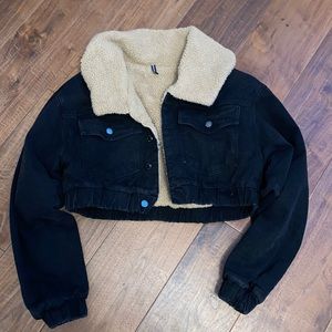 Black Denim PrettyLittleThing Jacket